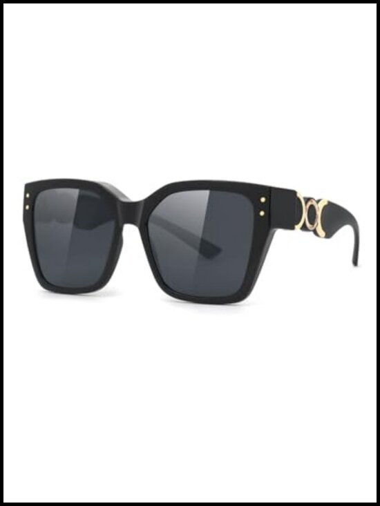 Polarized Fit Over Sunglasses Vintage Oversized Square UV400 Protection main image 6